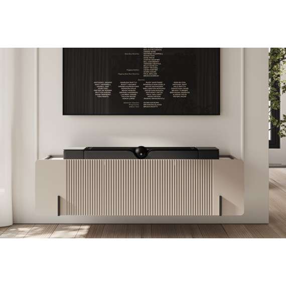 Vegghengt tv-benk Malmi - 150x40 cm - cashmere - 2 dører - 1 skuff