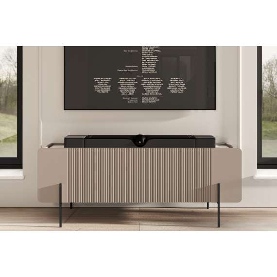 Tv-benk Malmi - 150x40 cm - cashmere - 2 dører - 2 skuffer