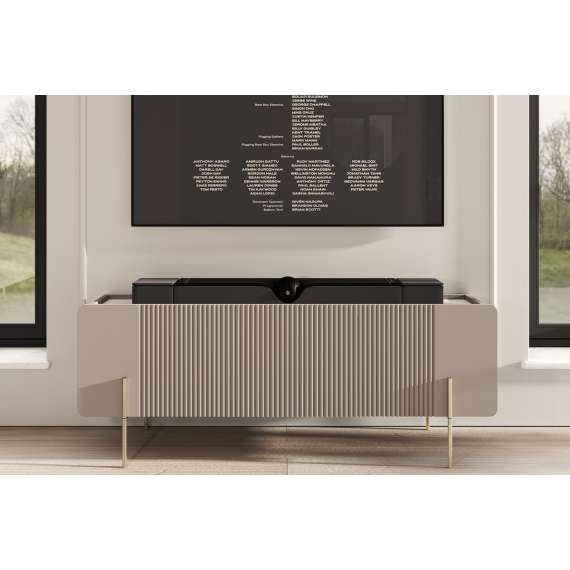 Tv-benk Malmi - 150x40 cm - cashmere - 2 dører - 2 skuffer