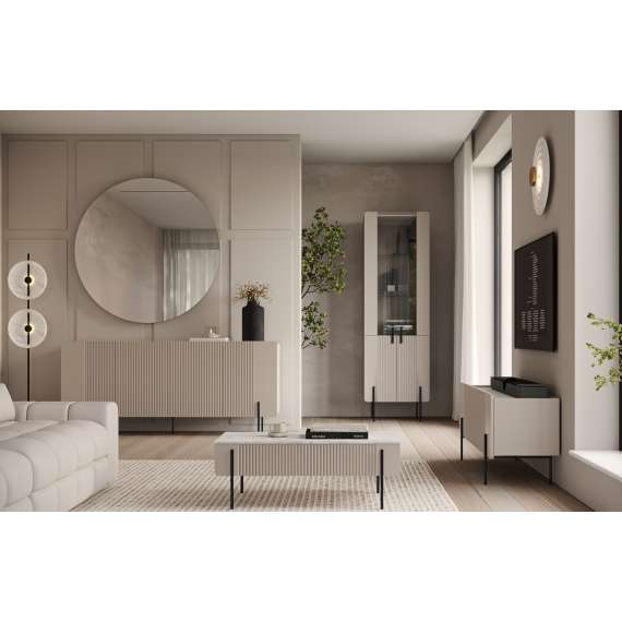 Sofabord Malmi - 100x60 cm - cashmere - 2 skuffer