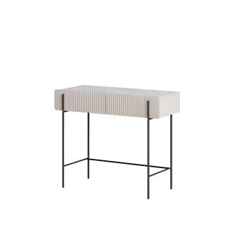 Sminkebord Malmi - 100x42 cm - cashmere - 2 skuffer