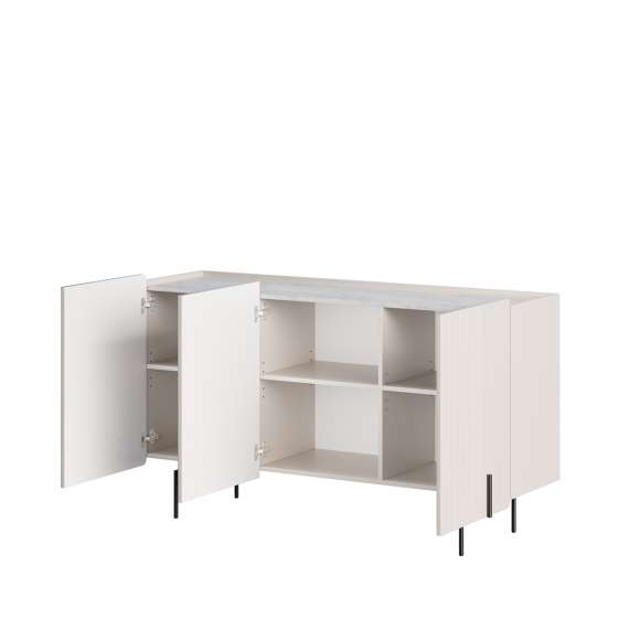 Skjenk Malmi - 150x87 cm - cashmere - 3 dører