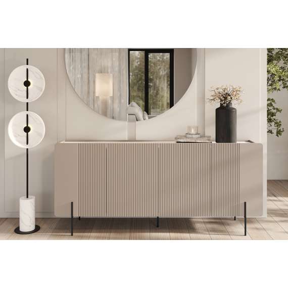 Skjenk Malmi - 200x87 cm - cashmere - 4 dører