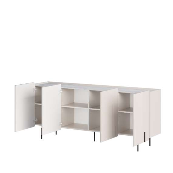 Skjenk Malmi - 200x87 cm - cashmere - 4 dører