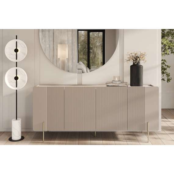 Skjenk Malmi - 200x87 cm - cashmere - 4 dører