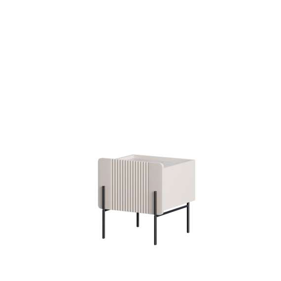 Nattbord Malmi - 45x30 cm - cashmere - 1 skuff