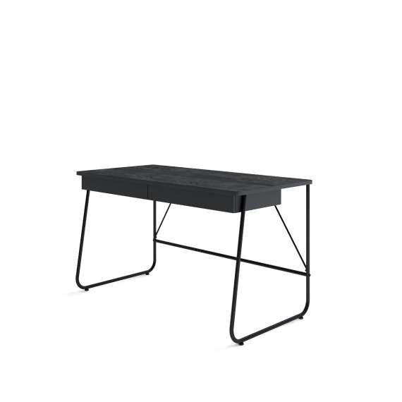 Skrivebord Match MB 135x67 cm - sort - med skuffer