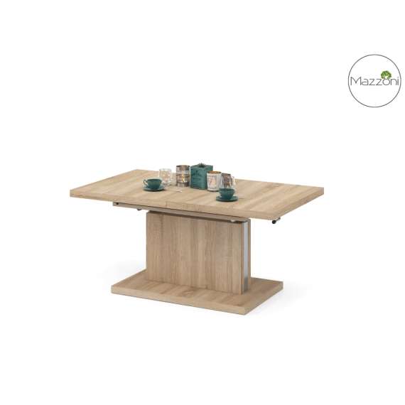 Stuebord Aston 120-200x70 cm - eik sonoma - hev/senk