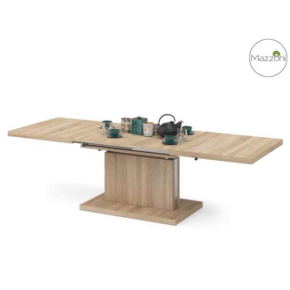 Stuebord Aston 120-200x70 cm - eik sonoma - hev/senk