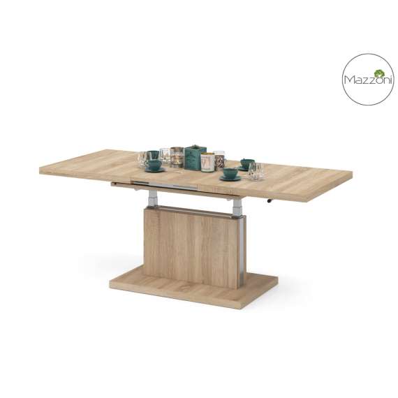 Stuebord Aston 120-200x70 cm - eik sonoma - hev/senk