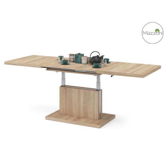 Stuebord Aston 120-200x70 cm - eik sonoma - hev/senk