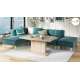 Stuebord Aston 120-200x70 cm - eik sonoma - hev/senk