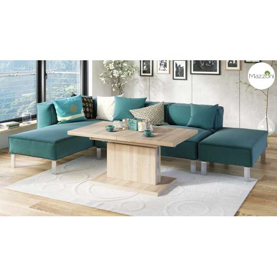 Stuebord Aston 120x70 cm - eik - hev/senk