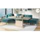 Stuebord Aston 120-200x70 cm - eik sonoma - hev/senk
