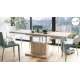 Stuebord Aston 120-200x70 cm - eik sonoma - hev/senk