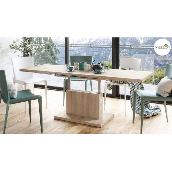 Stuebord Aston 120-200x70 cm - eik sonoma - hev/senk