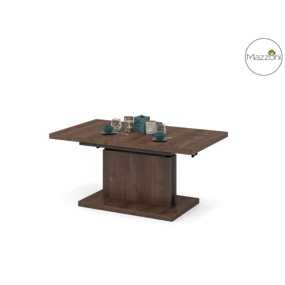 Stuebord Aston 120-200x70 cm - brun eik - hev/senk