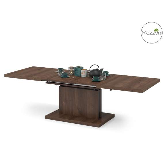Stuebord Aston 120-200x70 cm - brun eik - hev/senk