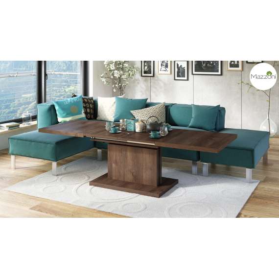 Stuebord Aston 120-200x70 cm - brun eik - hev/senk