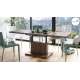 Stuebord Aston 120-200x70 cm - brun eik - hev/senk