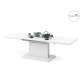 Sofabord Aston 120-200x70 cm - hvit matt - hev/senk