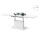 Sofabord Aston 120-200x70 cm - hvit matt - hev/senk