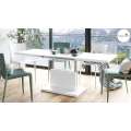Sofabord Aston 120-200x70 cm - hvit matt - hev/senk