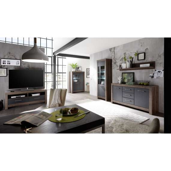 Hylle Calin 140 cm - mørk eik