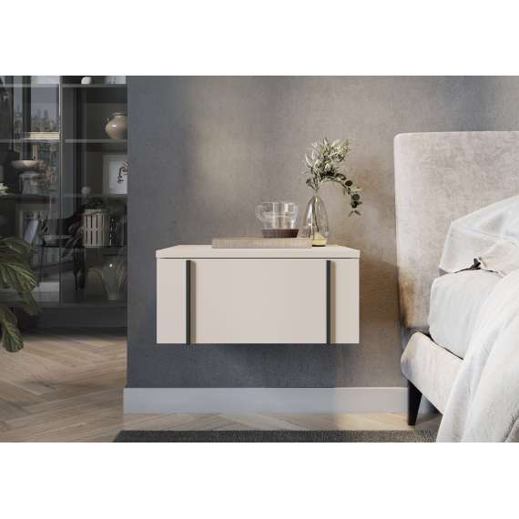 Vegghengte nattbord Larena - cashmere matt - 2 stk