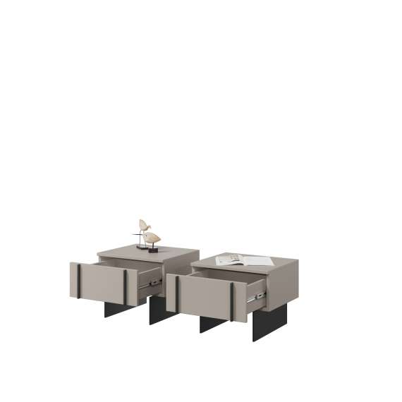 Nattbord Larena - cashmere matt - 2 stk