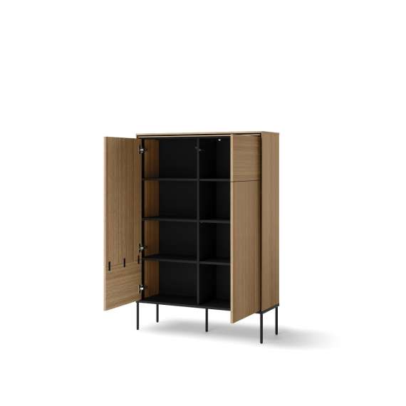 Skap Visso 98x142 cm - eik - 2 dører