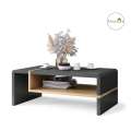 Sofabord Folk 100x60 cm - antrasitt matt - eik artisan
