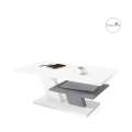 Sofabord Cliff 110 cm - hvit matt - betong