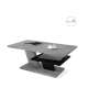 Sofabord Cliff 110 cm - betong - svart matt