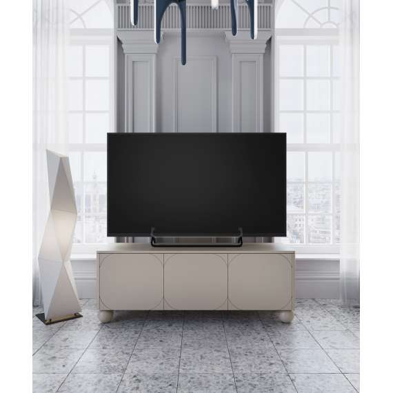 Tv-benk Sonatia II 150x57 - cashmere - 3 dører
