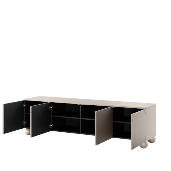 Tv-benk Sonatia II 200x57 - cashmere - 4 dører