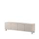 Tv-benk Sonatia II 200x57 - cashmere - 4 dører