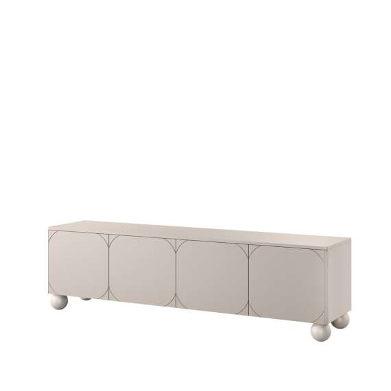 Tv-benk Sonatia II 200x57 - cashmere - 4 dører