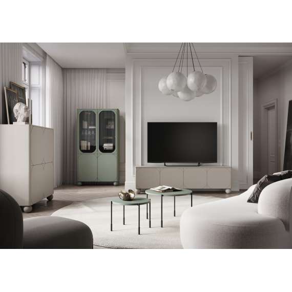 Tv-benk Sonatia II 200x57 - cashmere - 4 dører