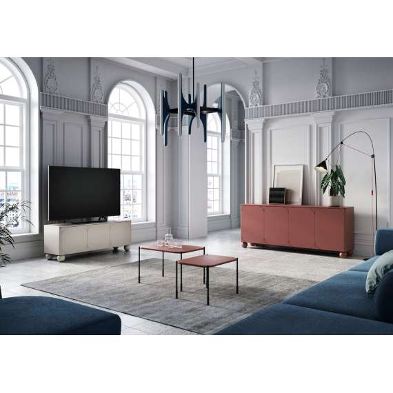 Tv-benk Sonatia II 200x57 - cashmere - 4 dører