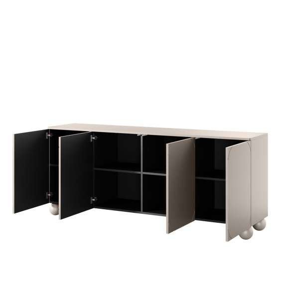 Skjenk Sonatia II 200x82 - cashmere - 4 dører