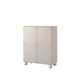 Skap Sonatia II 124x132 - cashmere - 4 dører