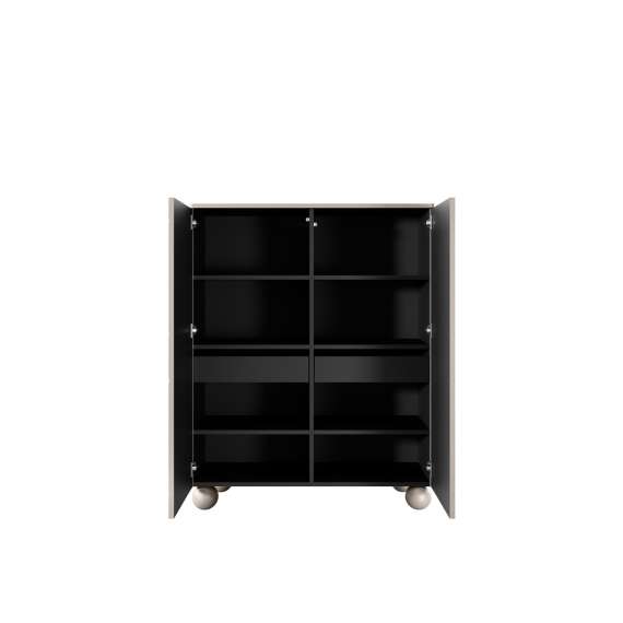 Skap Sonatia II 124x132 - cashmere - 4 dører