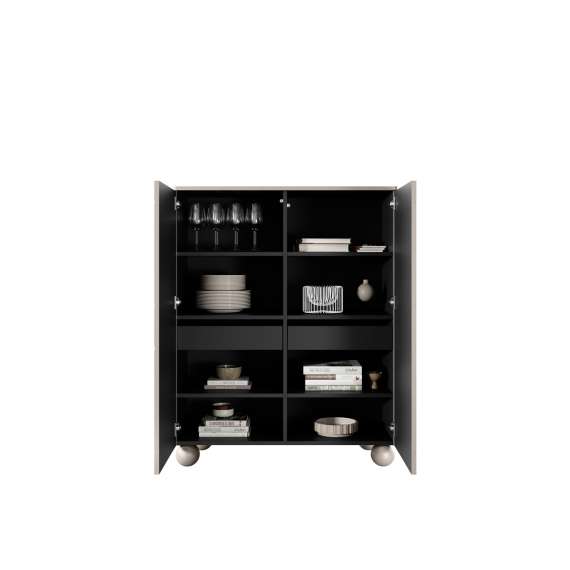 Skap Sonatia II 124x132 - cashmere - 4 dører