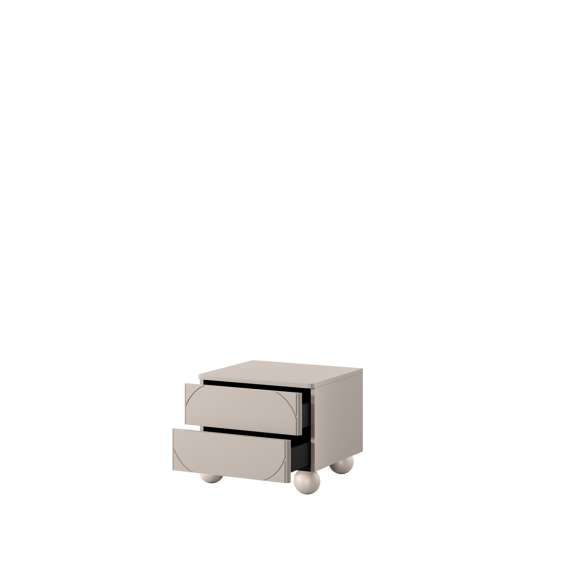 Nattbord Sonatia II 49x47 - cashmere - 4 dører