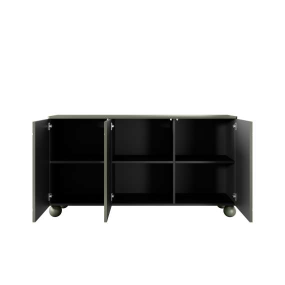 Skjenk Sonatia II 150x82 - olivengrønn - 3 dører