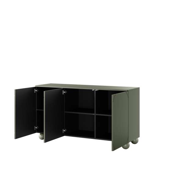 Skjenk Sonatia II 150x82 - olivengrønn - 3 dører