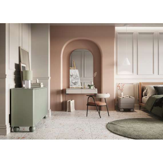 Skjenk Sonatia II 200x82 - olivengrønn - 4 dører