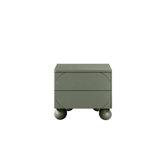 Nattbord Sonatia II 49x47 - olivengrønn - 4 dører