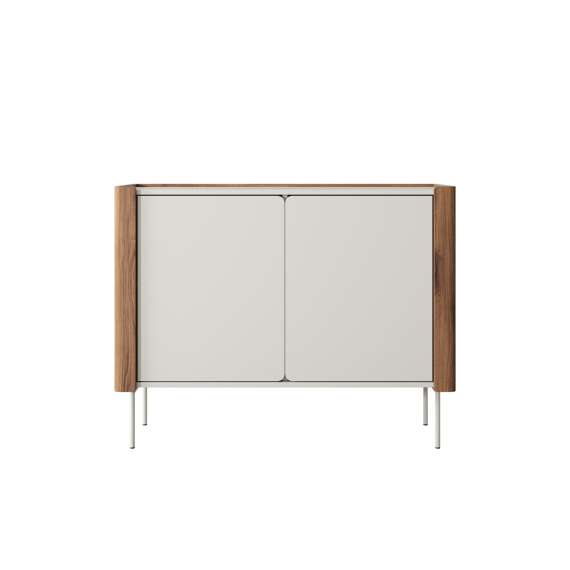 Skjenk Wrap 105x83 cm - valnøtt - cashmere - 2 dører